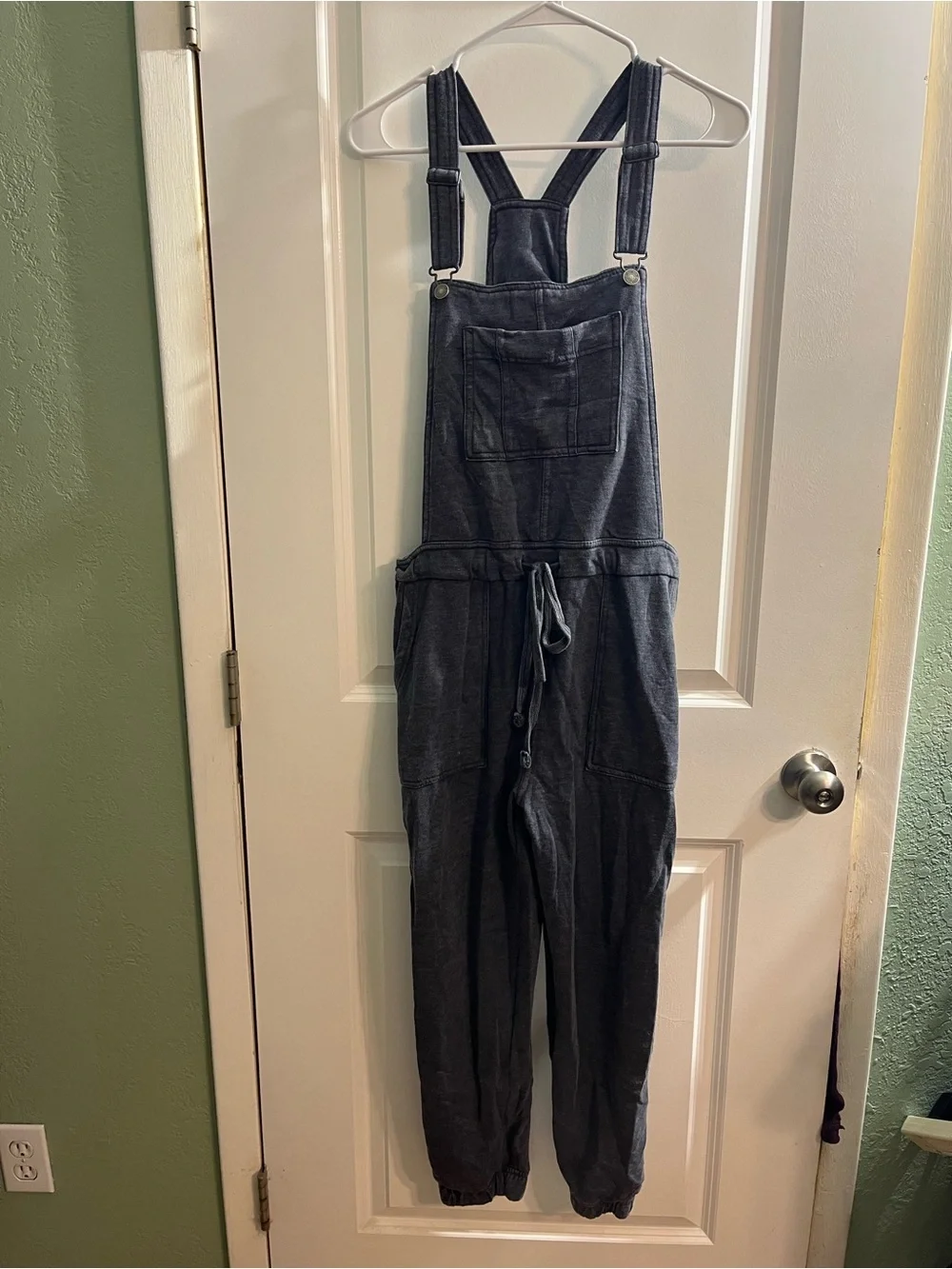 Casual Dark Gray Overalls - Picture 3 of 9